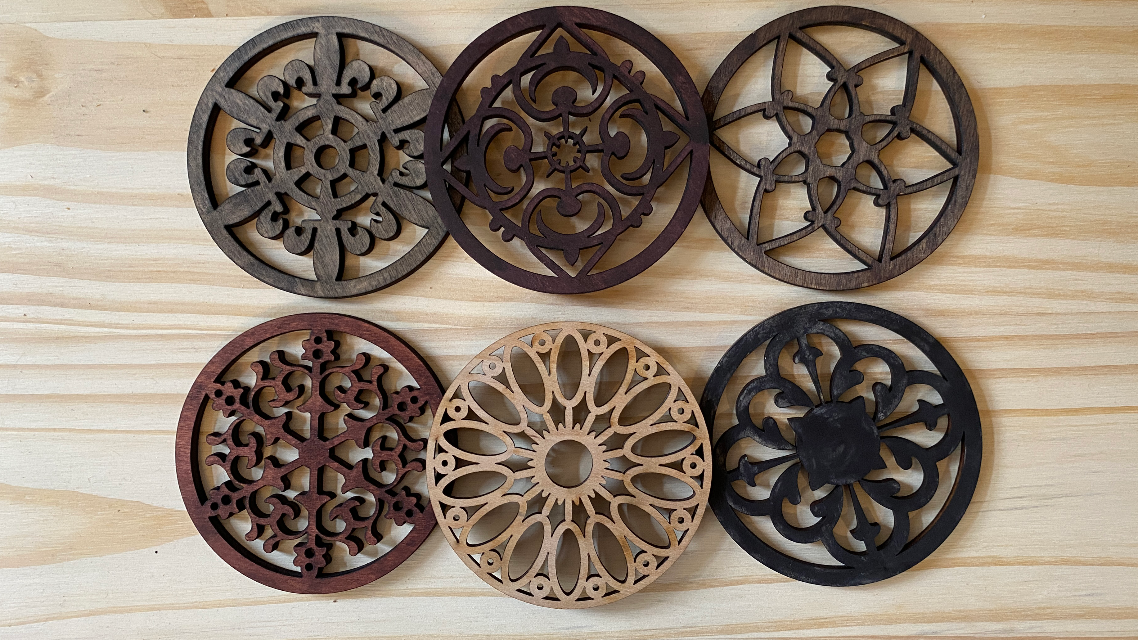Cathedral Window Coasters / Ornaments