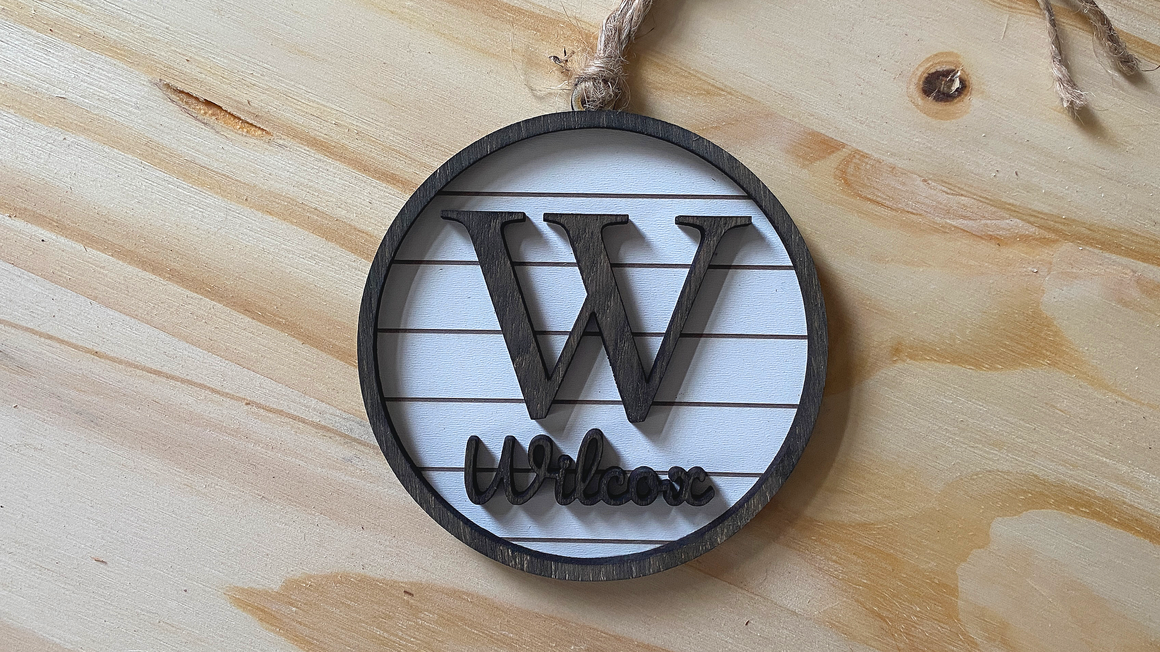 Ship Lap Ornament / Tag