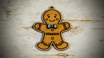 Gingerbread Engraved Ornament