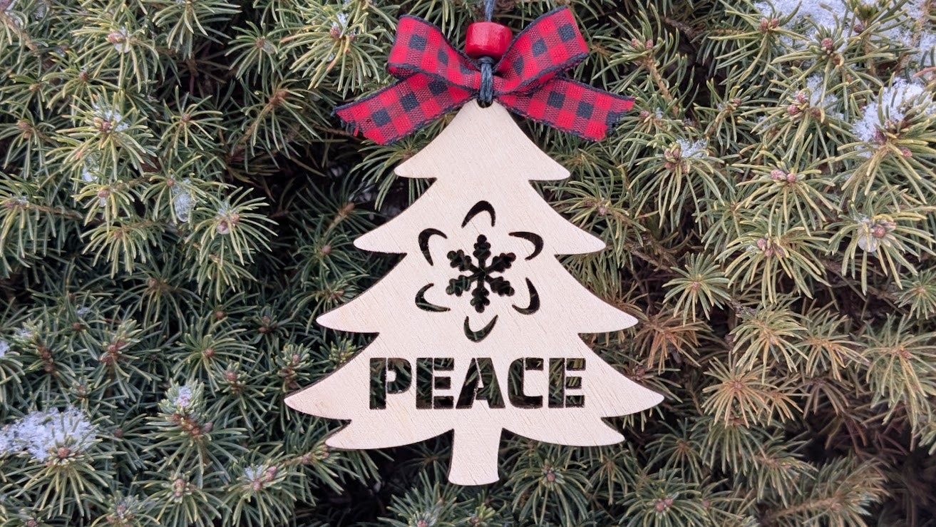 Tree Stencil Ornament