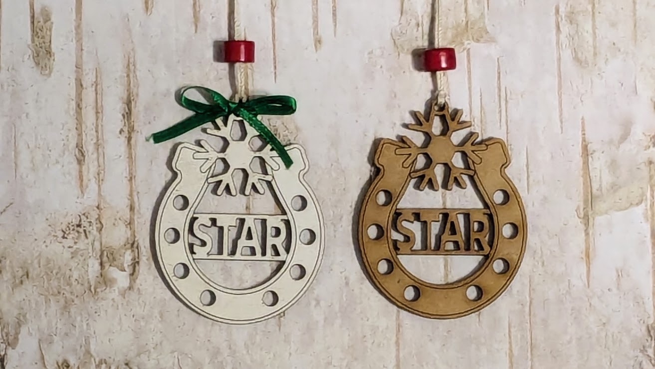 Horseshoe Ornament - 1 Layer