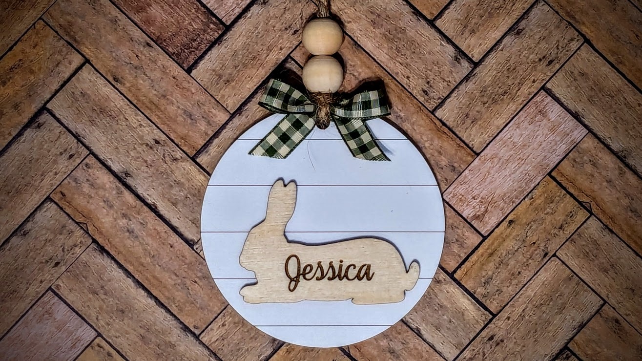 Easter Bunny Shiplap Tag