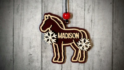Horse with Snowflakes