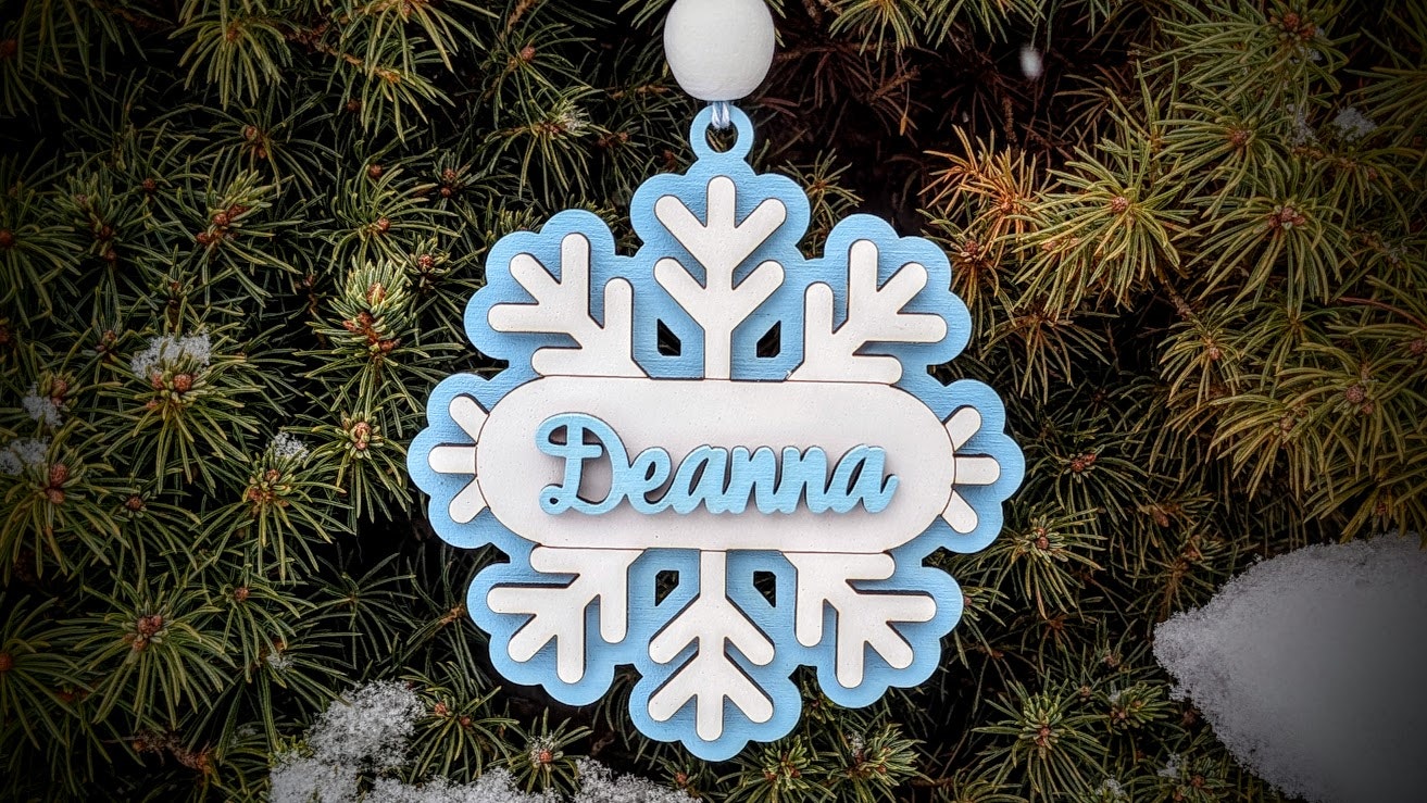 Snowflake Name Ornament