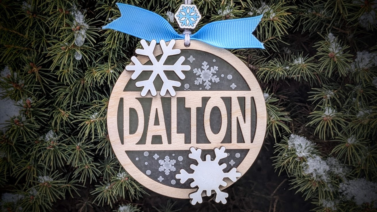 Snowflake Personalized 3-Layer