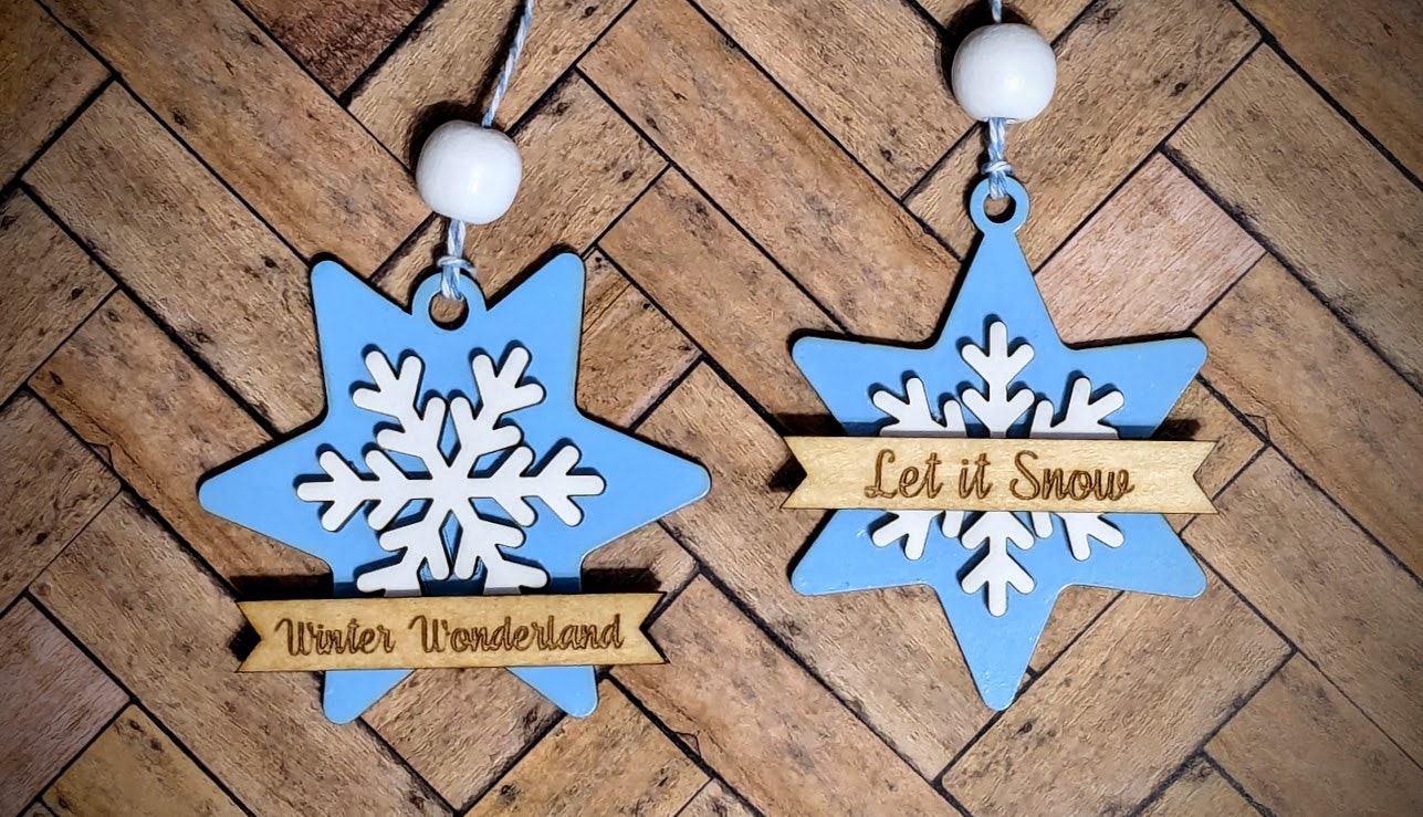 Snowflake Star Ornaments