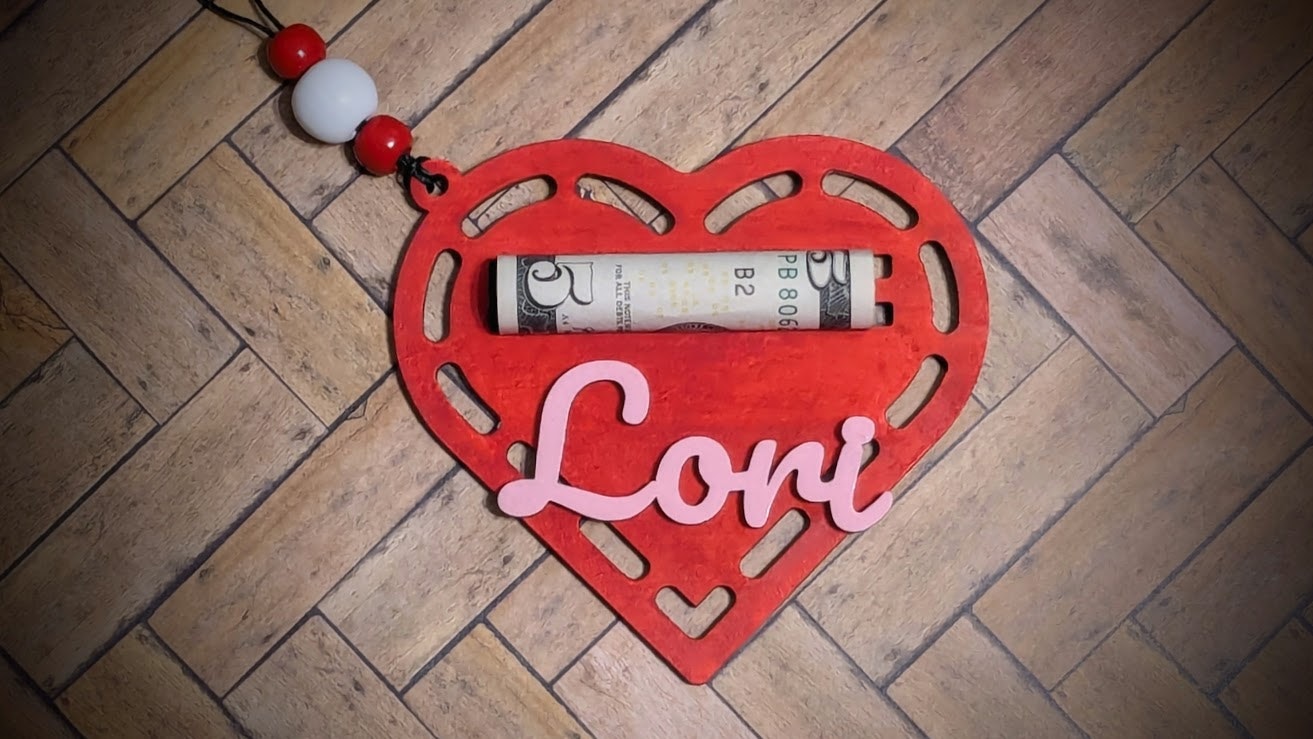 Heart Money Holder - 2 Layer