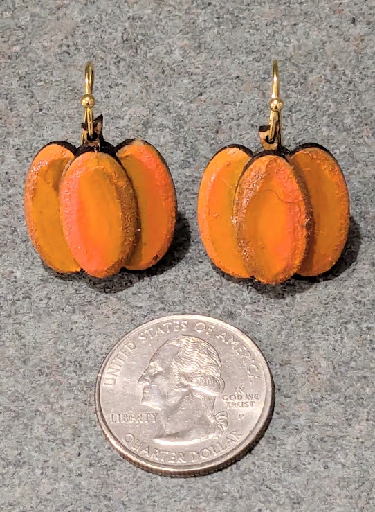 Pumpkin Layered Earrings