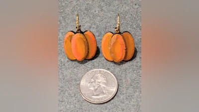 Pumpkin Layered Earrings