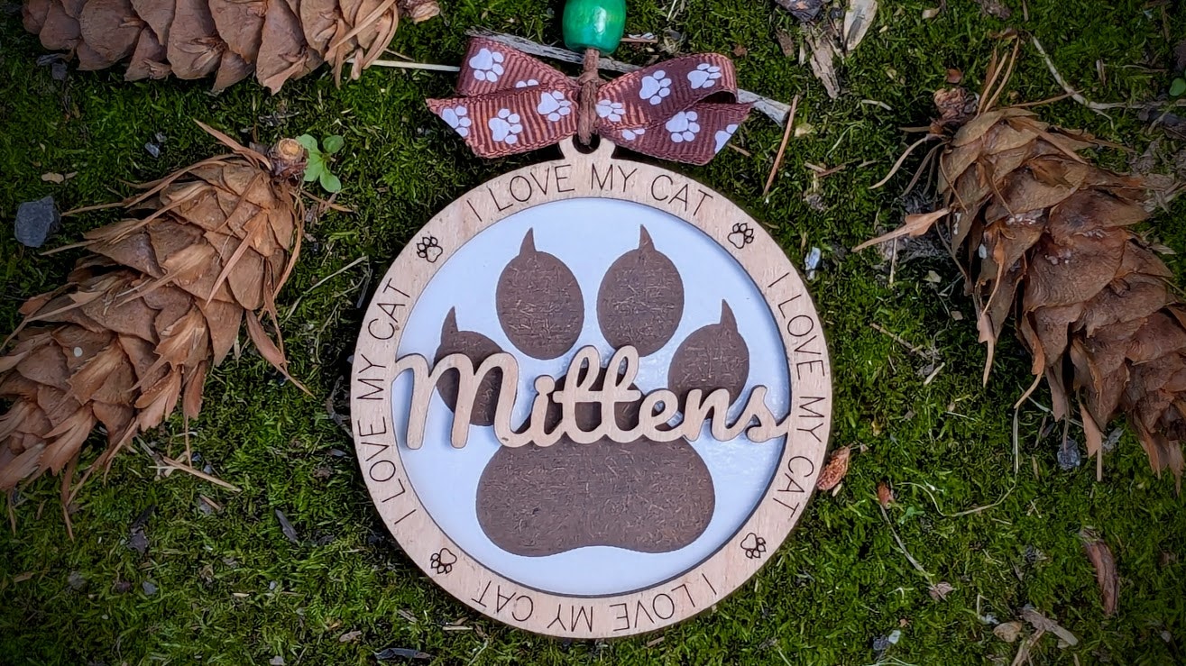I LOVE MY CAT Ornament