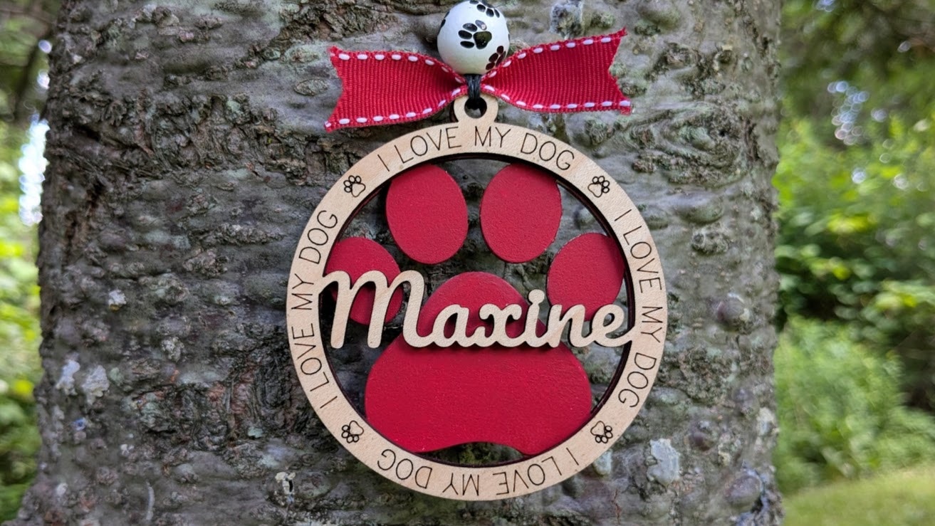 I LOVE MY DOG Ornament