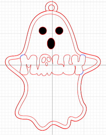 Ghost Magnet or Ornament
