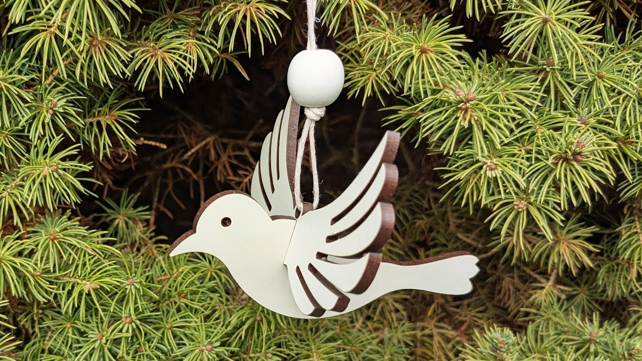 Flying 3D Dove