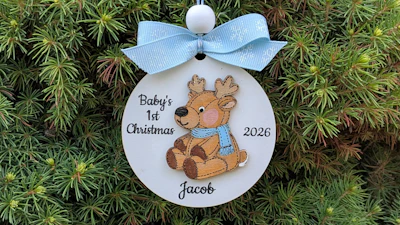 Baby's First Christmas - Reindeer