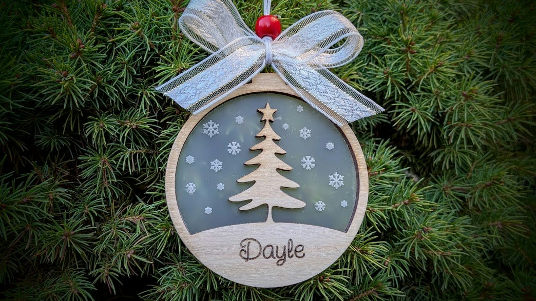Tree in the Snow Ornament
