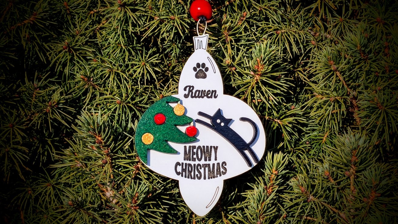 Meowy Christmas Ornament