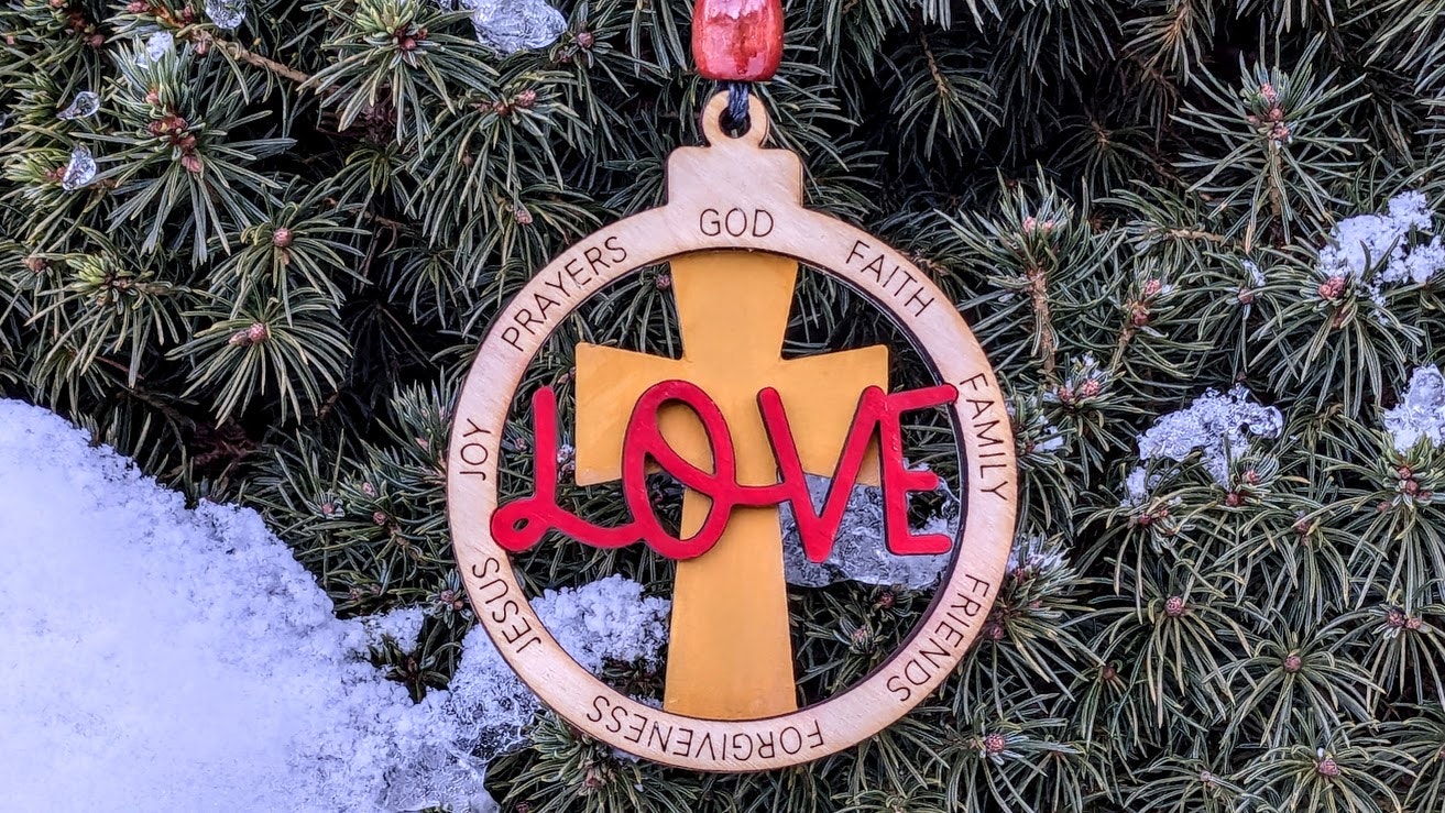 Cross Personalized Ornament