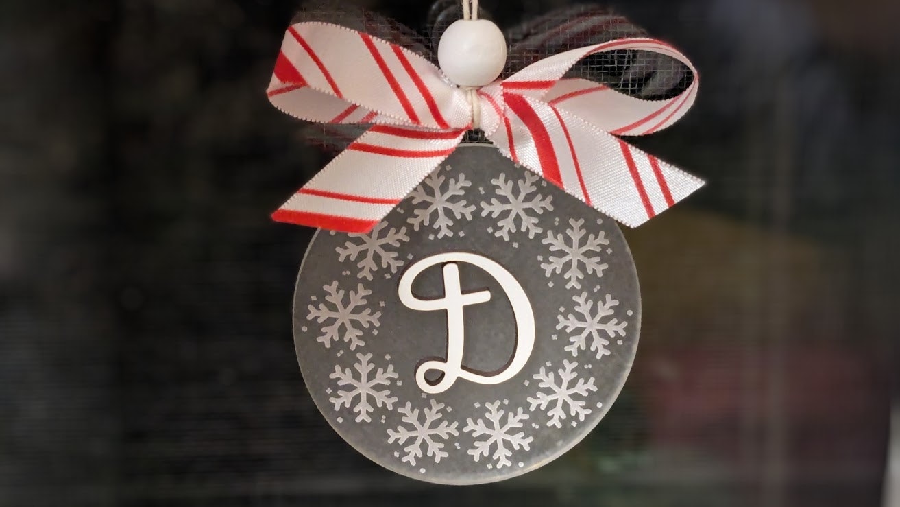 Initial Emoji Ornament