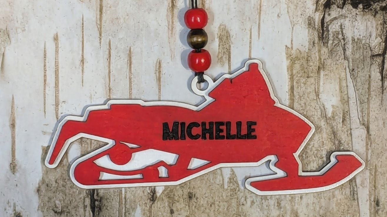 Snowmobile Ornament