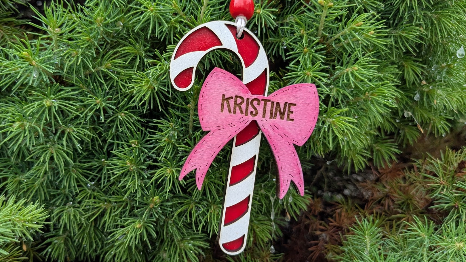 Candy Cane Personalized Ornament