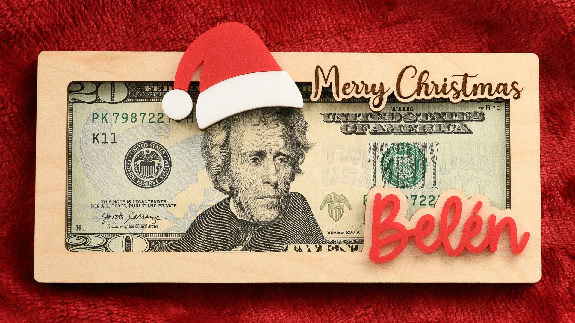 Santa Hat Money Holder
