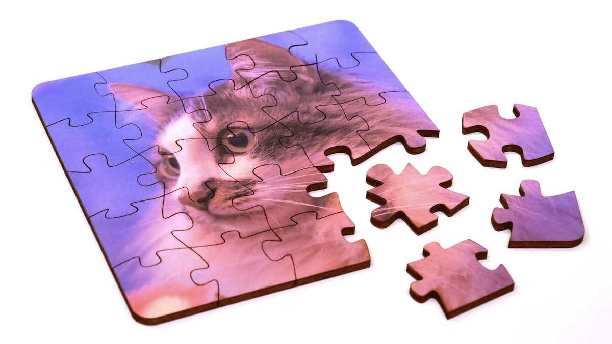 Blank Jigsaw Puzzle (80 Pieces, A5) | Blank Sublimation Puzzle