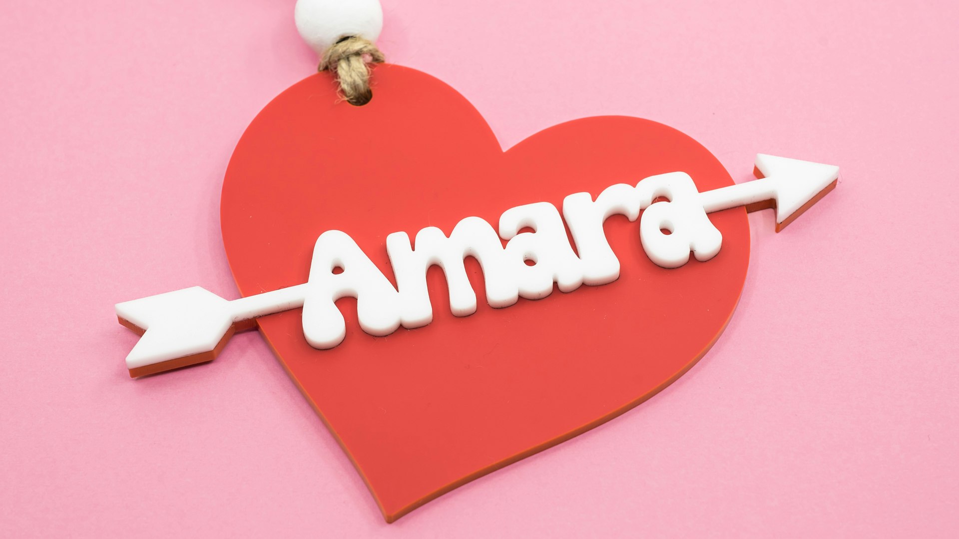 Heart and Arrow Valentine's Basket Tag