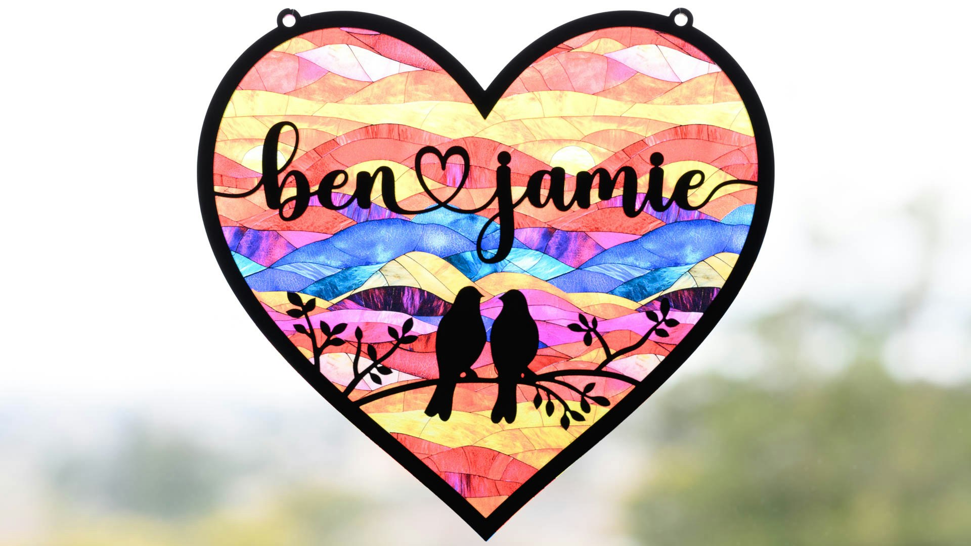 Love Birds Sun Catcher