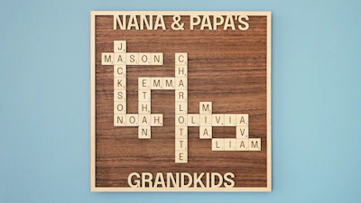 Family Names Crossword Sign