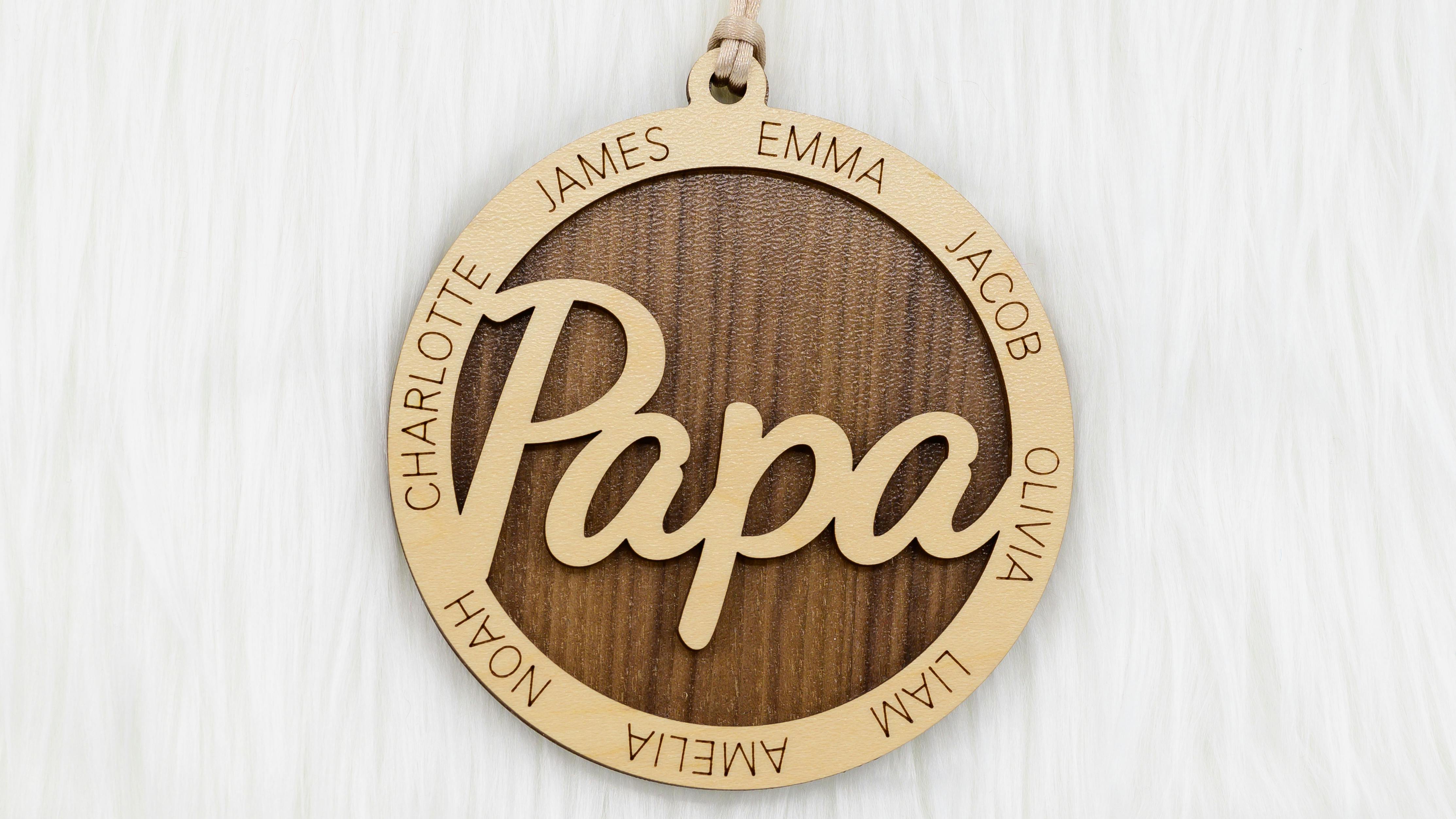Circular Name Ornament