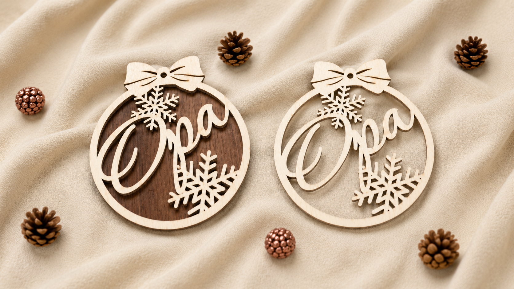 Christmas Ornament with Snowflakes