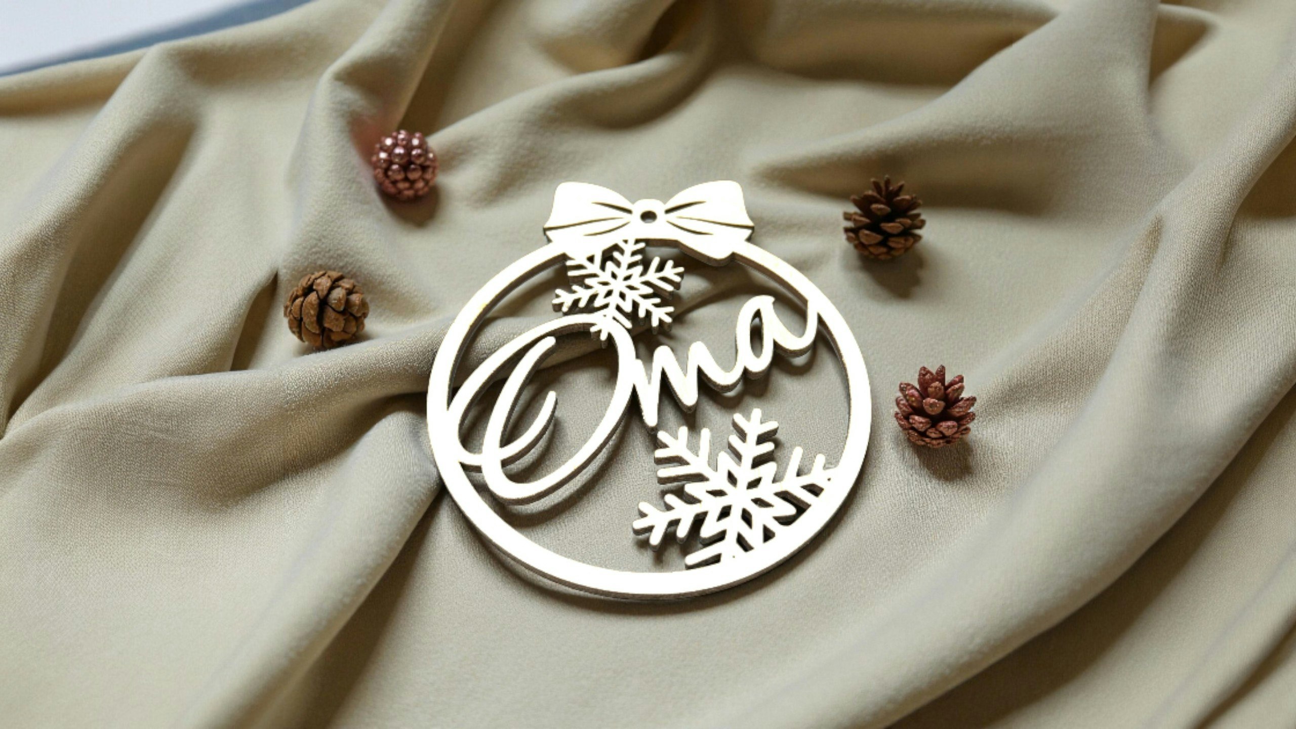 Christmas Ornament with Snowflakes