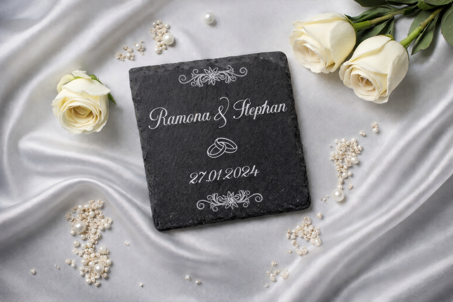 Wedding Coaster Alpine Flower