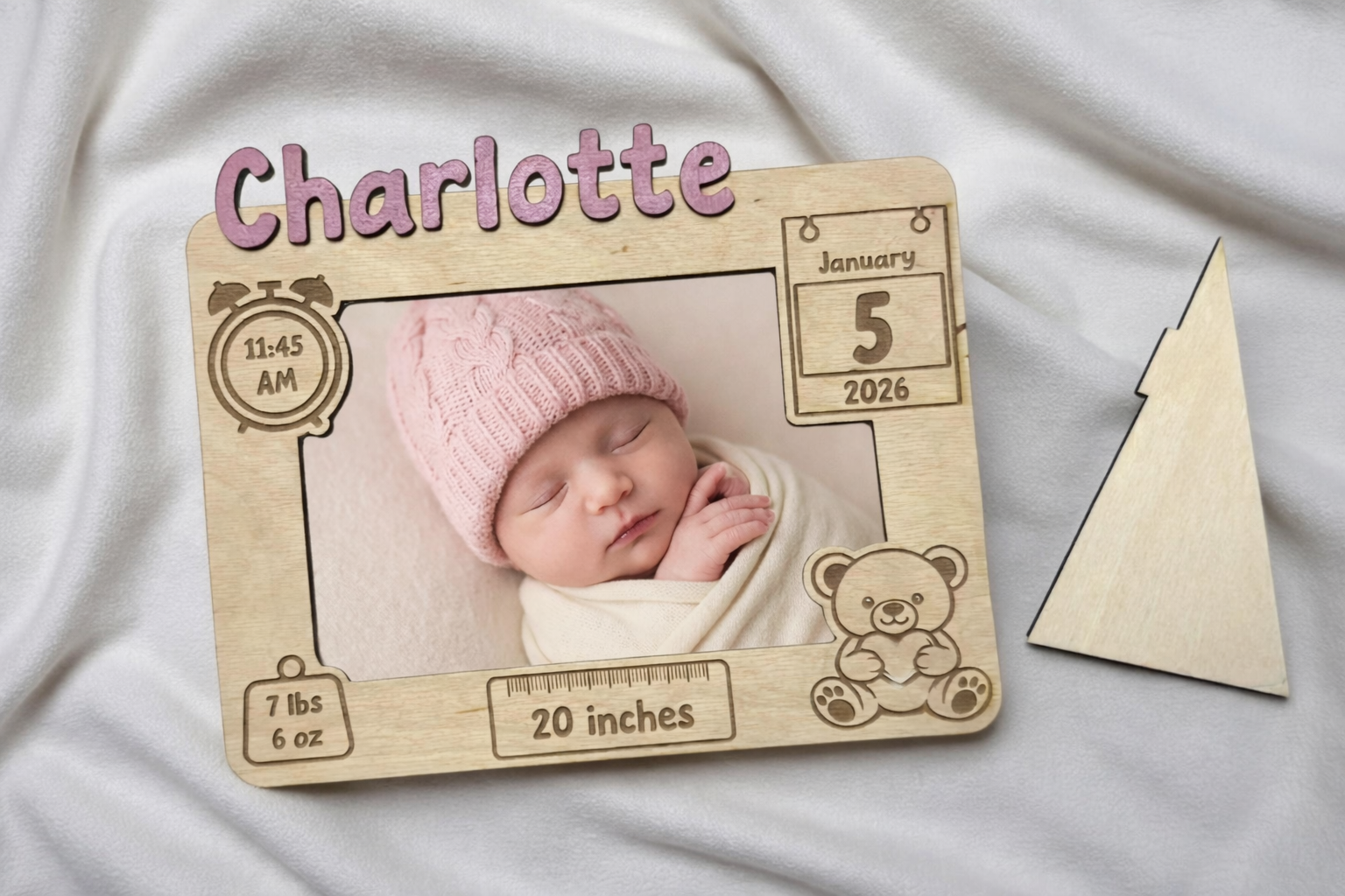 Baby / Newborn Birth Stats Photo Frame
