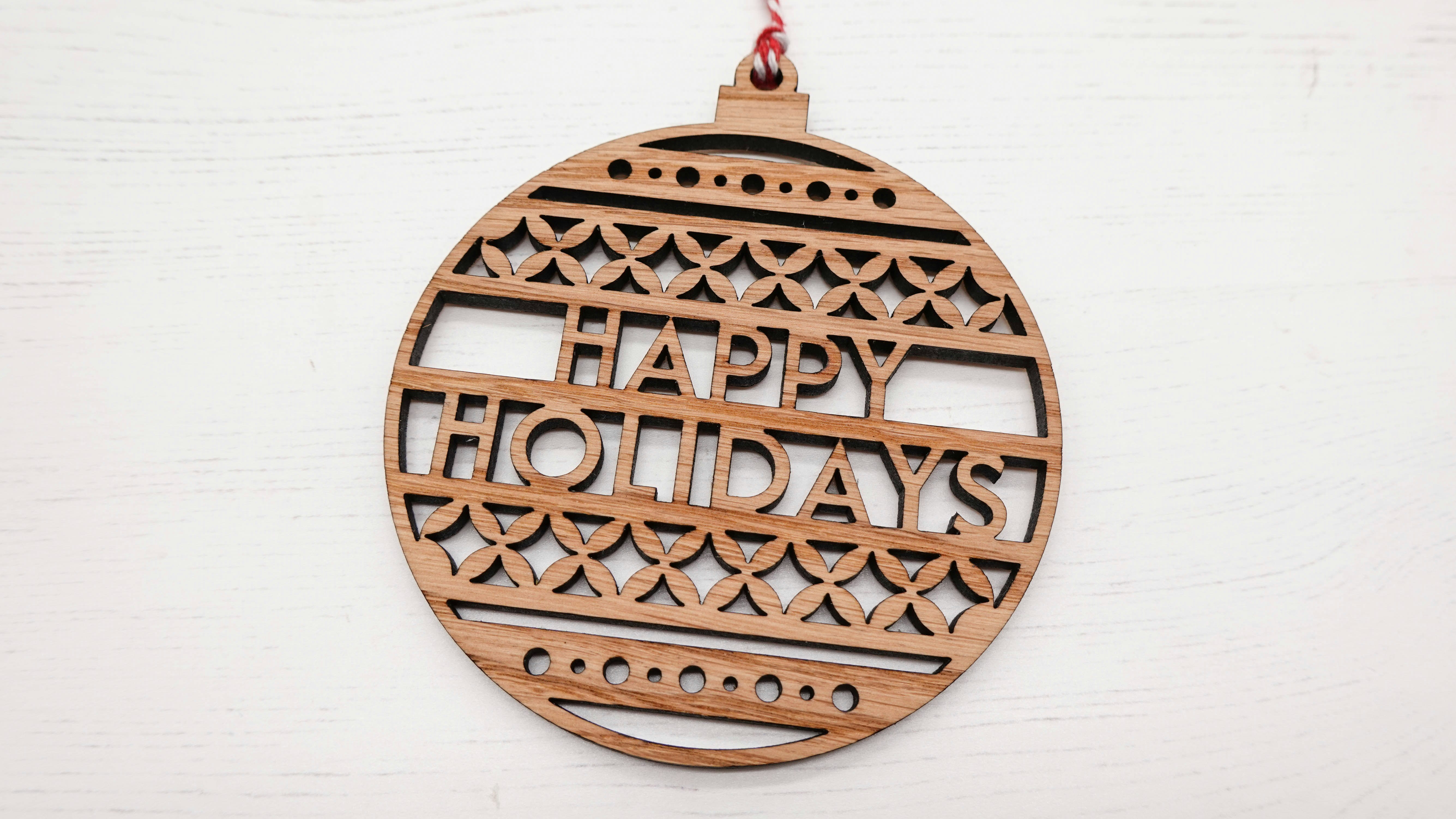 Personalised Christmas Bauble - Two Lines of Text