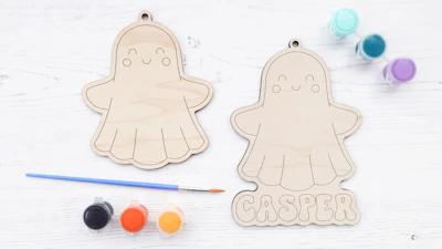 Personalized Paintable Ghost Magnet/Ornament