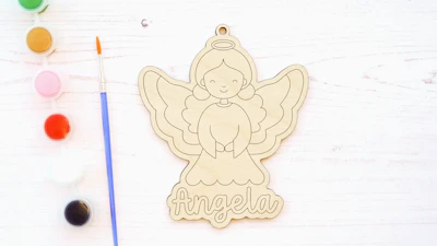 Personalized Paintable Angel Magnet/Ornament