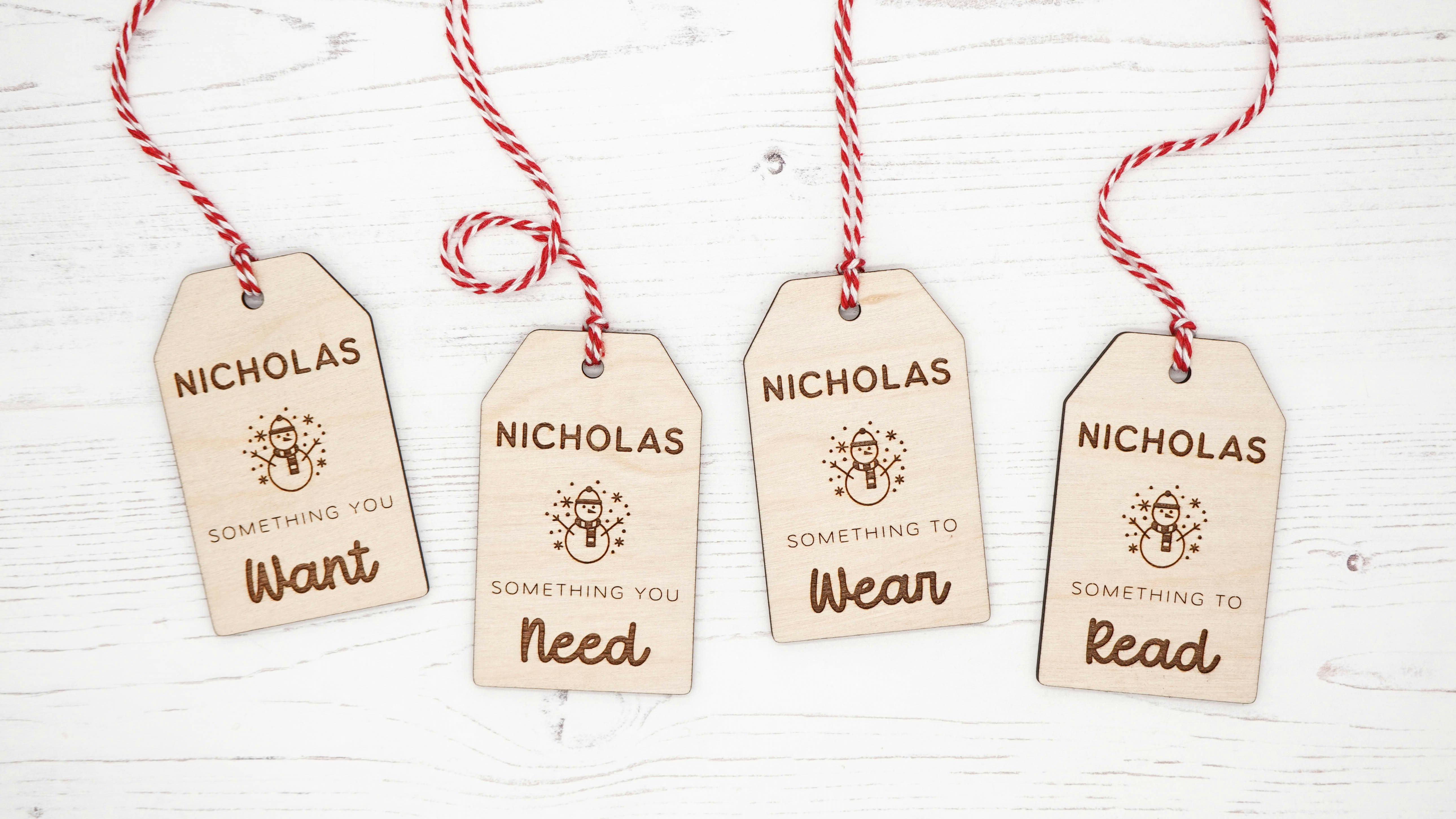 Snowman Christmas Gift Tags - 14 options