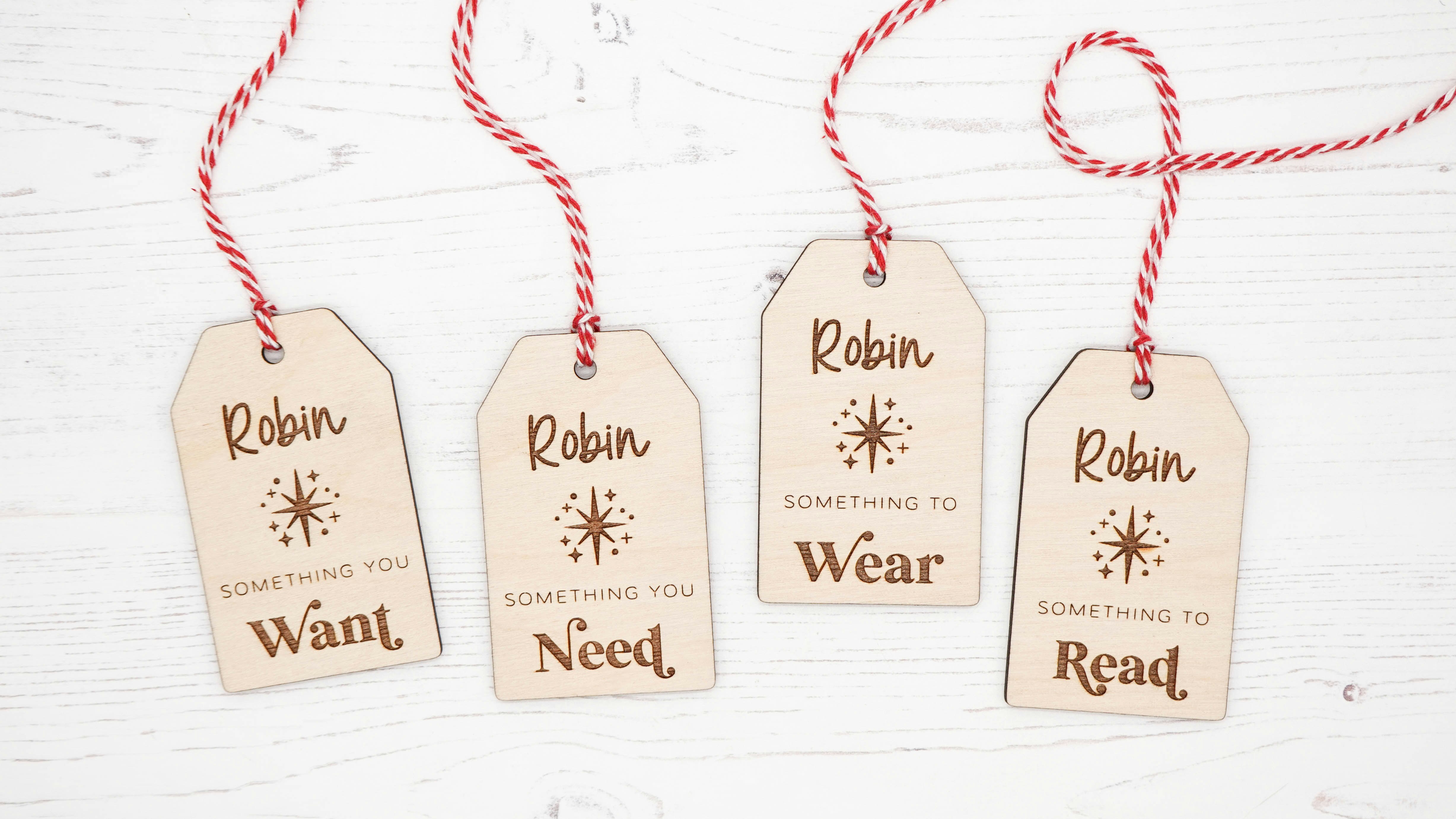 Star Christmas Gift Tags - 14 options