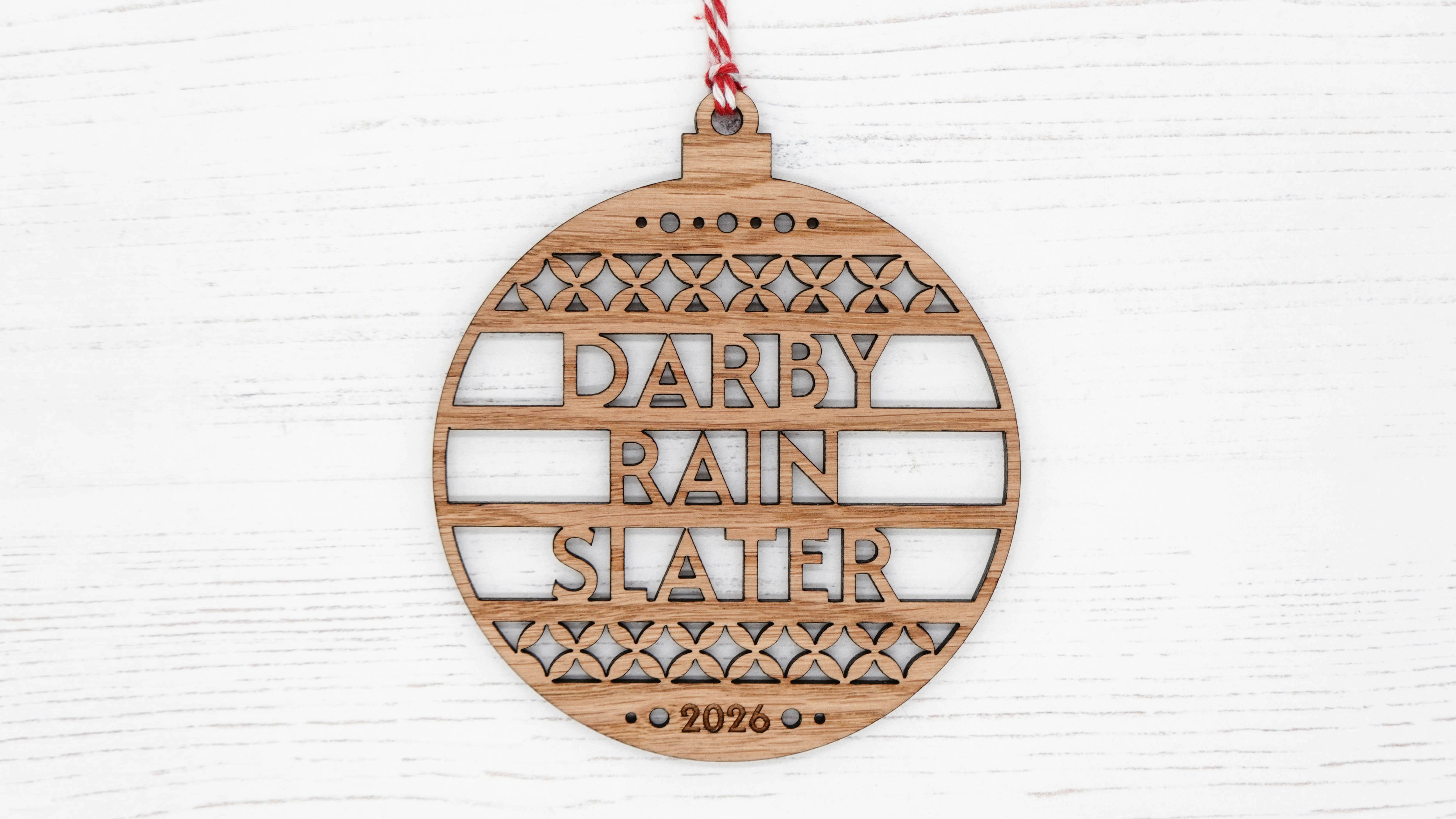 Personalised Christmas Bauble - Three Lines of Text