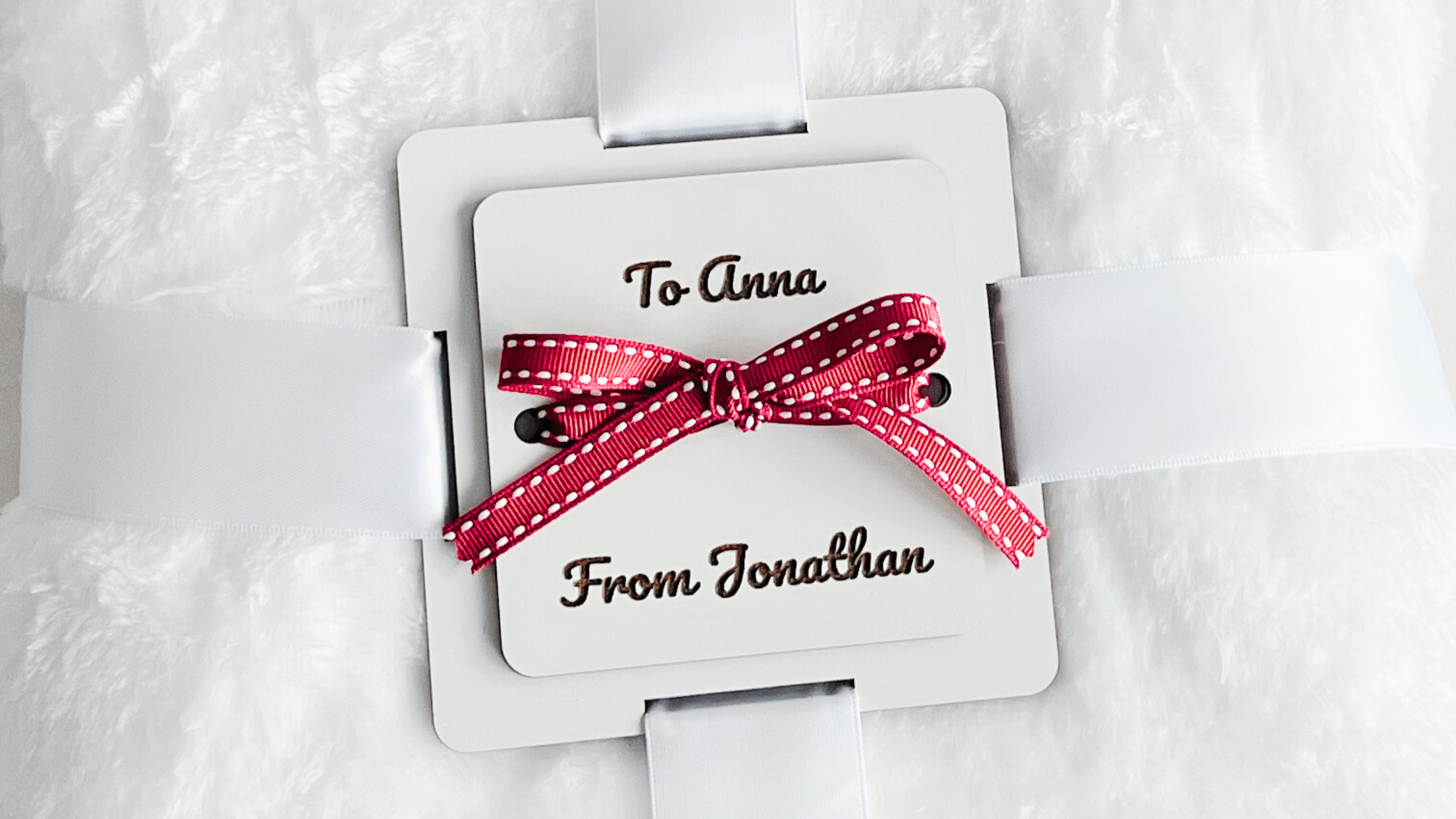 Valentines blanket tag