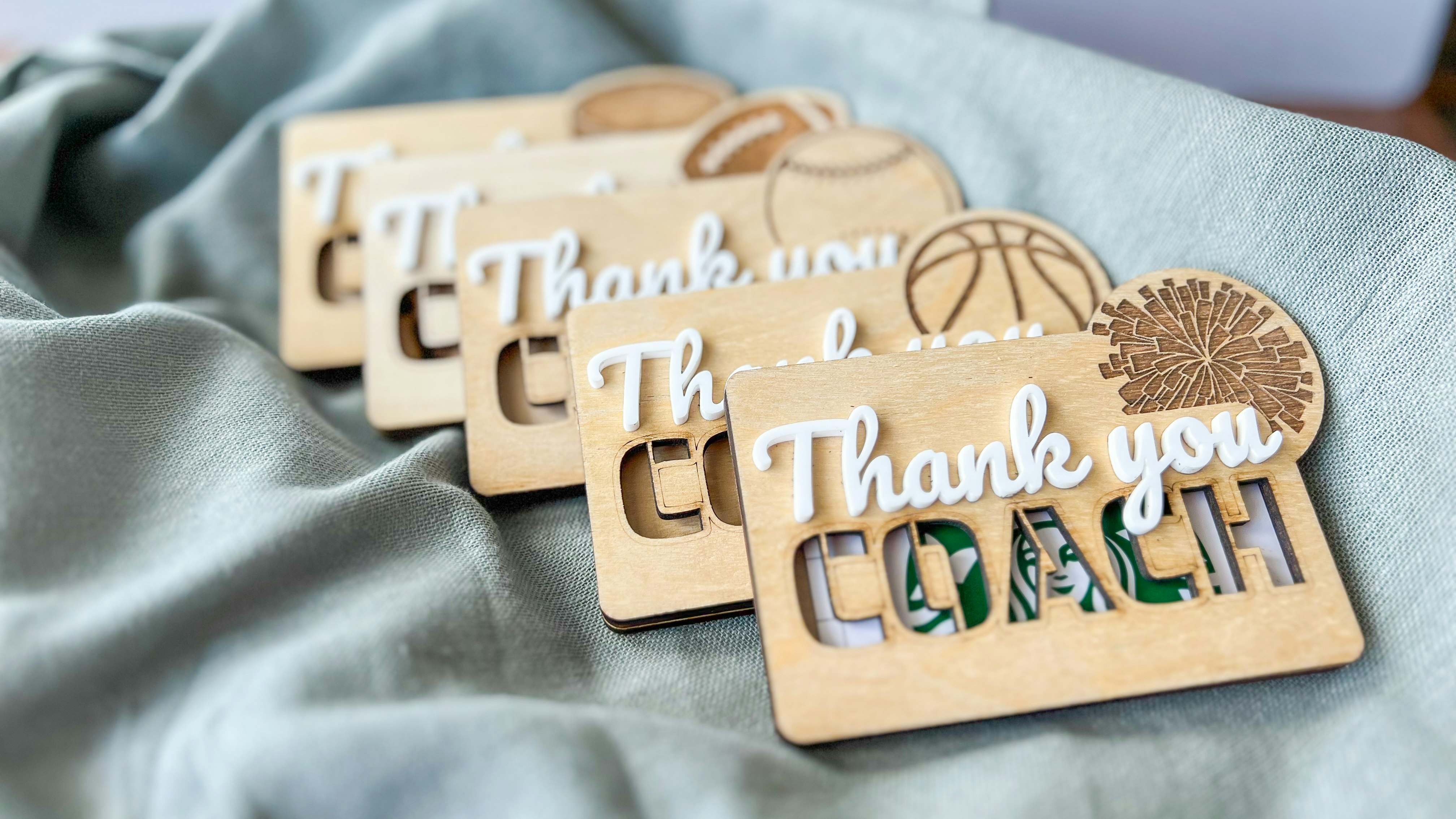 Thank You Coach Gift Card Holder