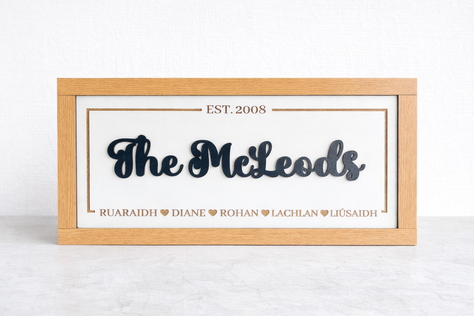Family name sign