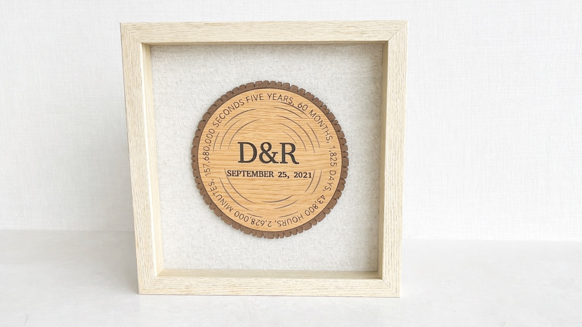 Wood slice Frame