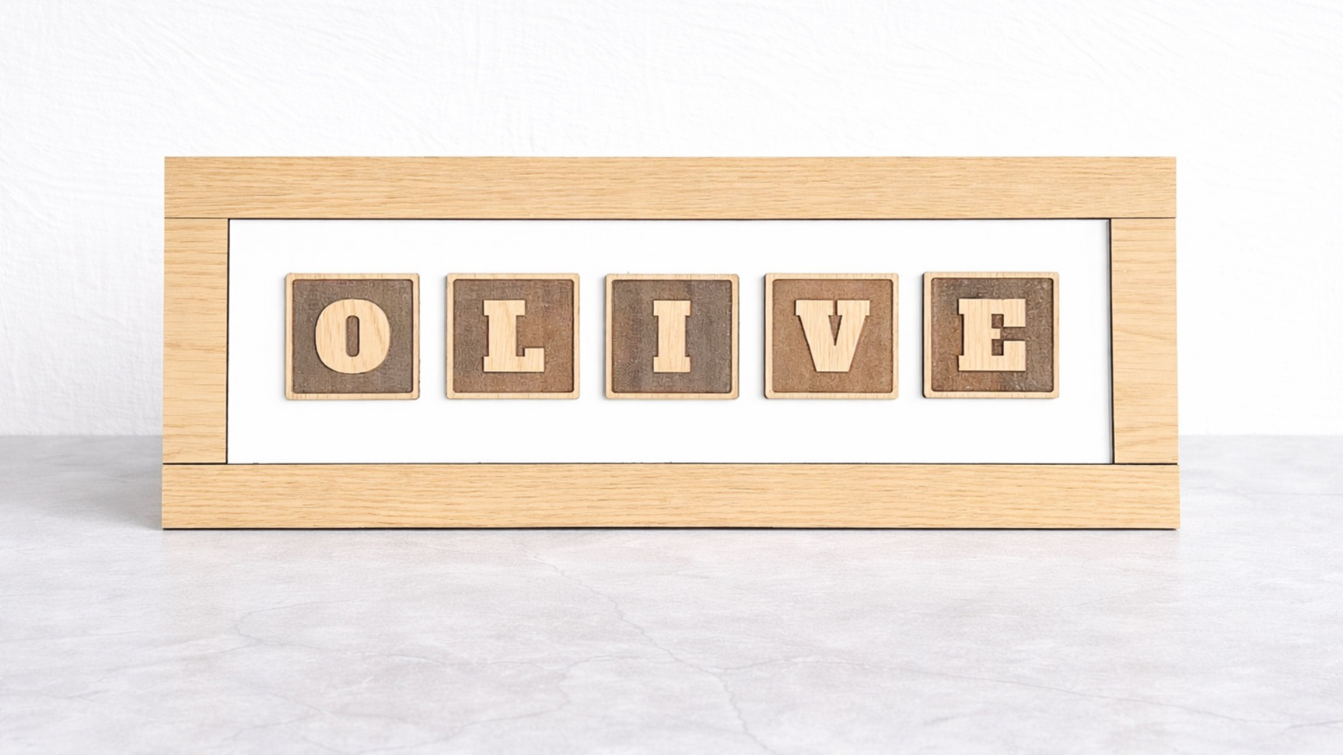 Letter Block Name Frame