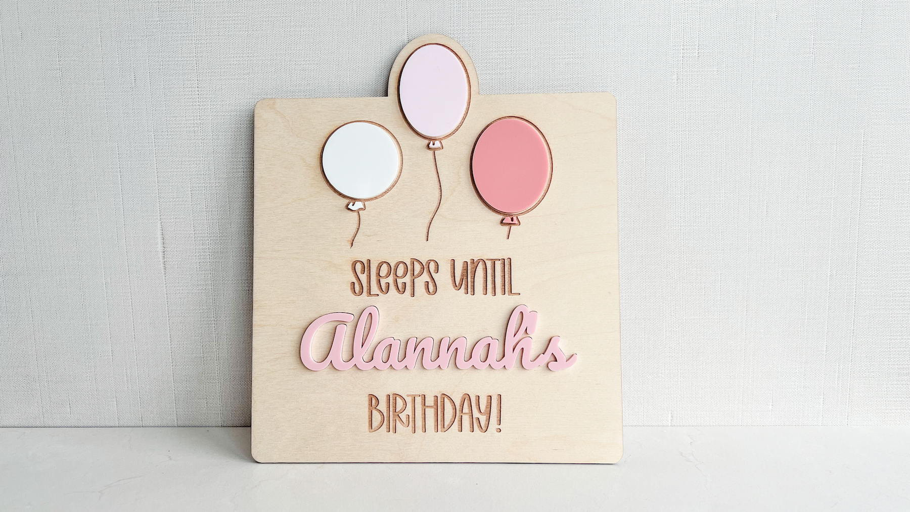 Birthday countdown board