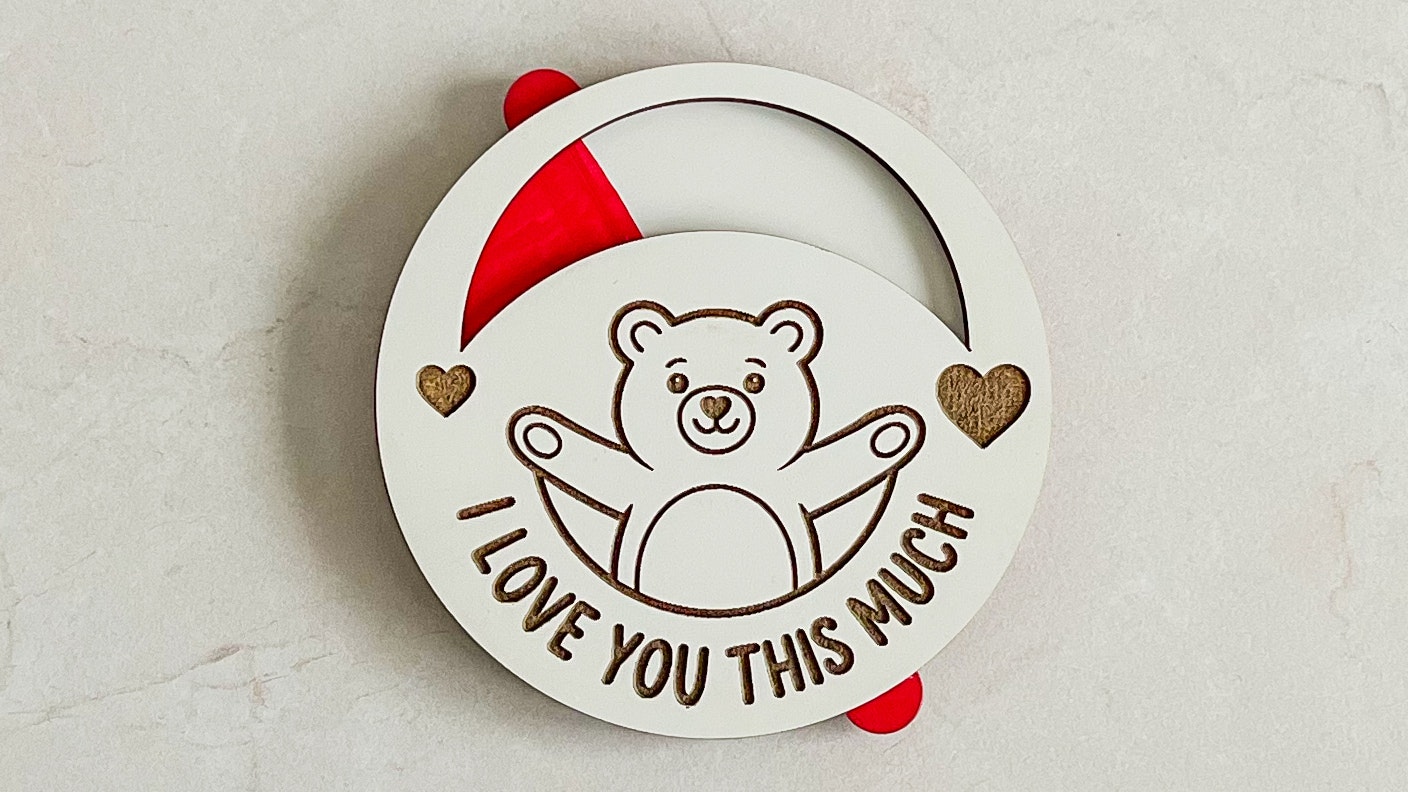 'I love you this much' Bear spinner