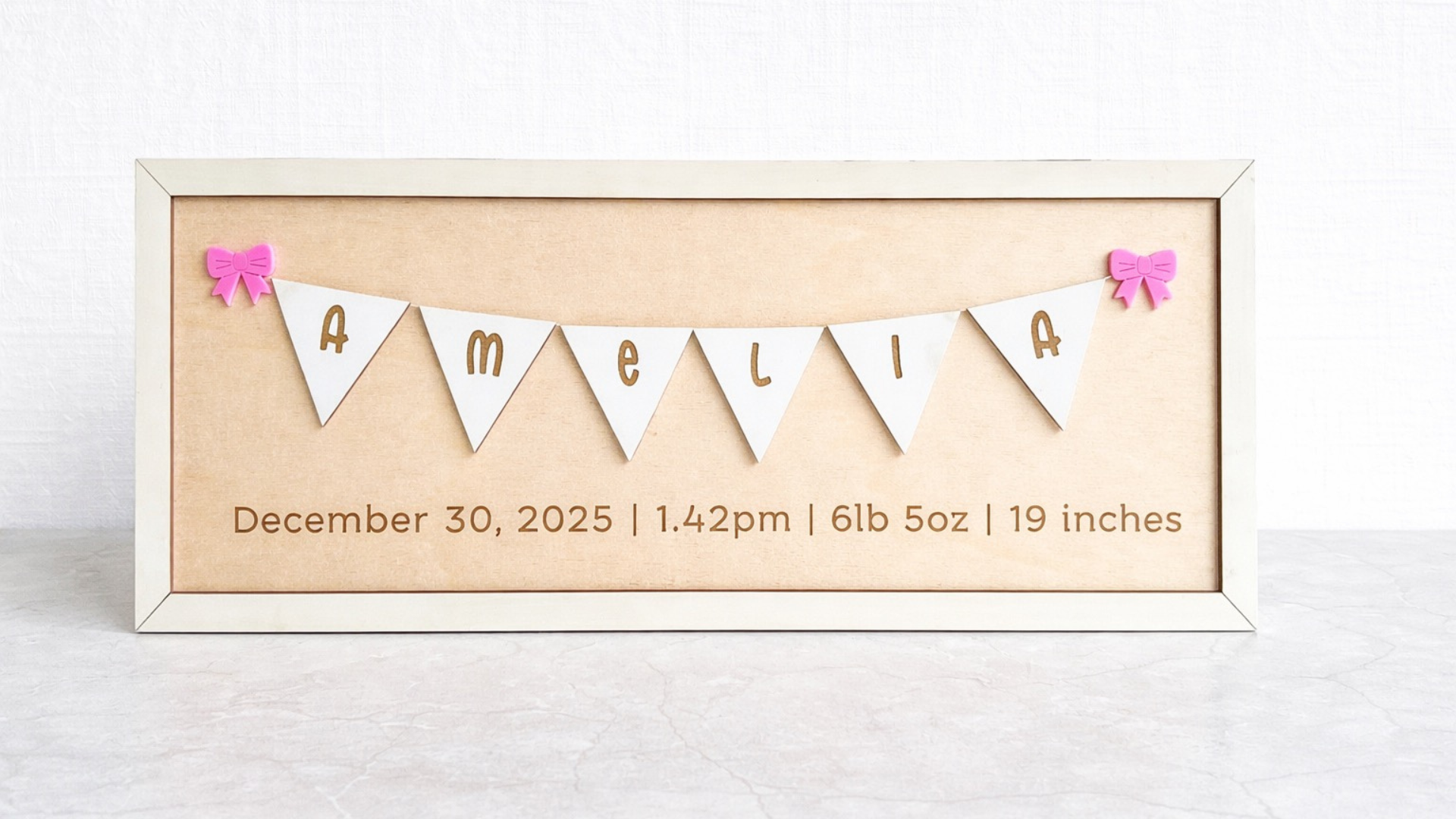 Name Bunting Frame