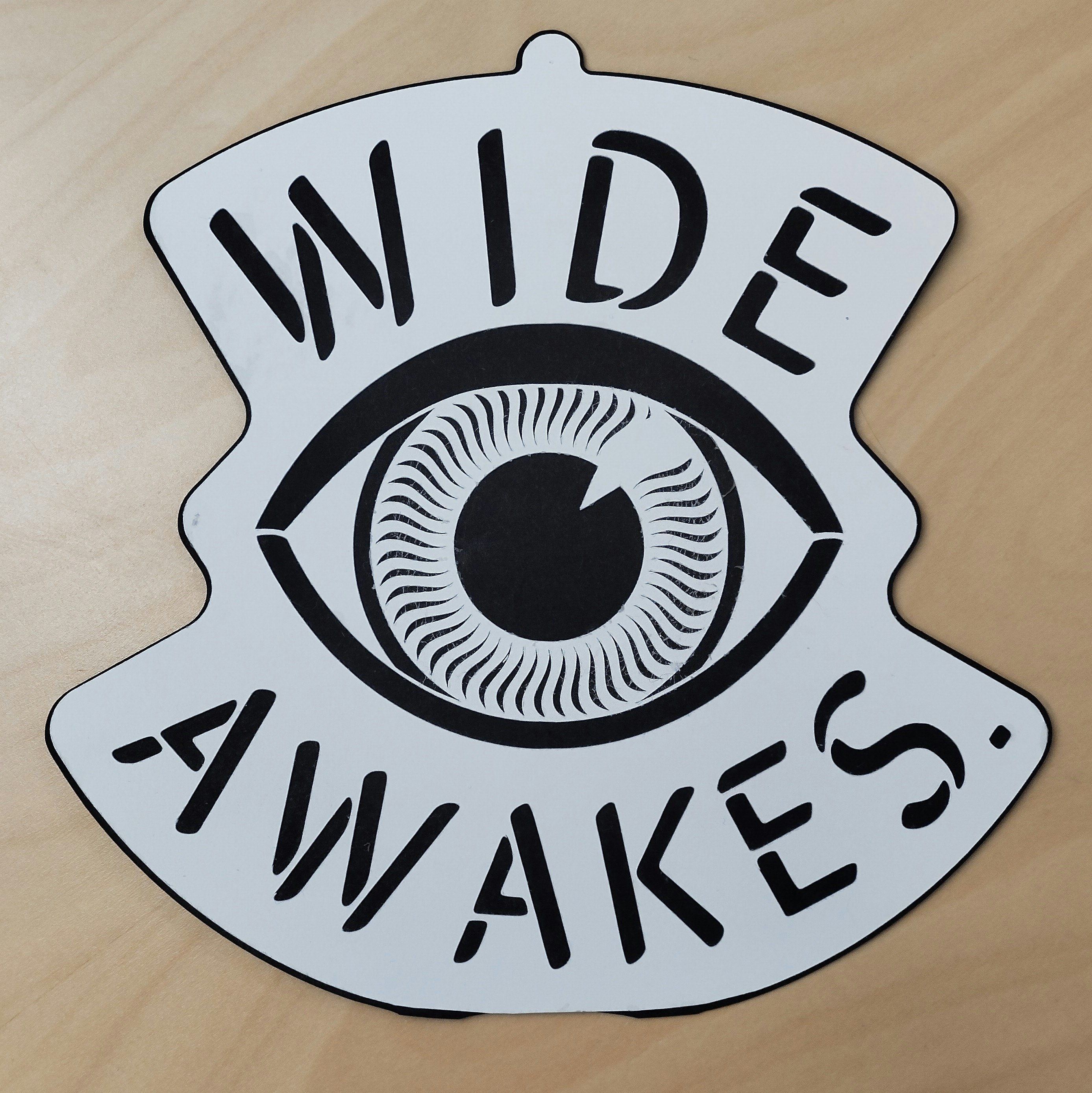 stencil. wide awakes.  👁️