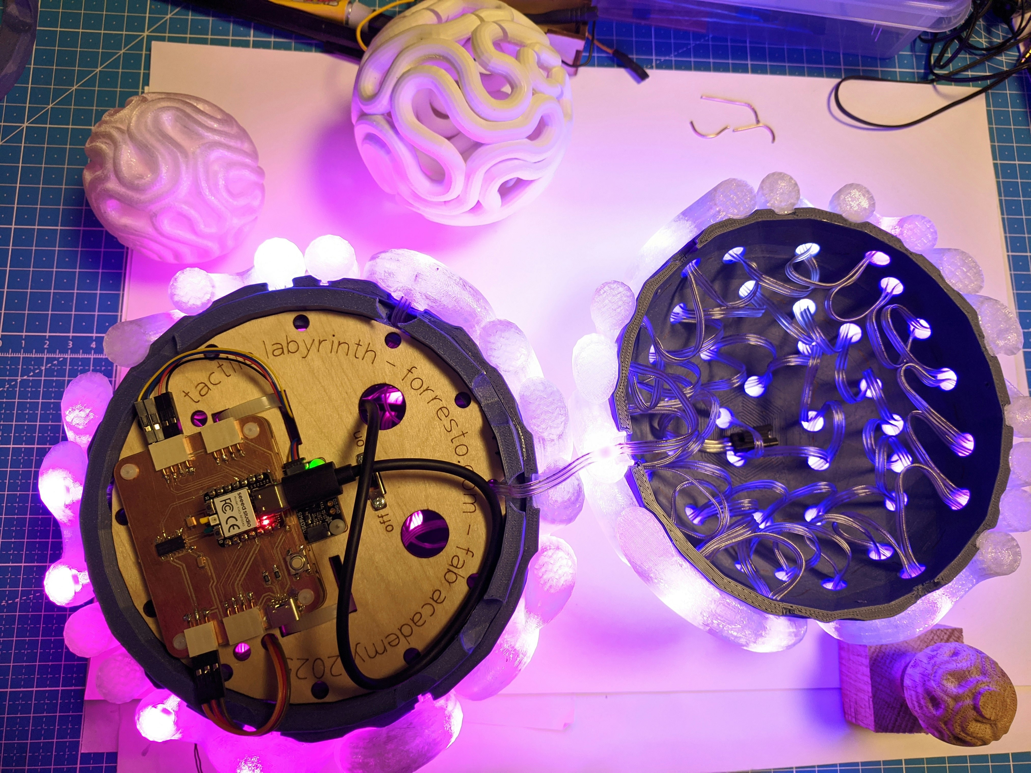 tactile labyrinth internal support (fab academy 2025)